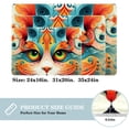 thumbnail image 2 of Cat Polyester Non-Slip Machine Washable Chair Mats Floor Mat Area Rug Set, 2 of 6