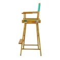 thumbnail image 5 of "30" Director's Chair Honey Oak Frame-Teal Canvas", 5 of 6