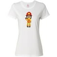 thumbnail image 3 of Inktastic African American Girl, Girl Fireman, Firefighter Women's T-Shirt, 3 of 5