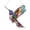 B, variant on Birds Acrylic Holiday Ornament with Stained Glass Effect, Window Hanging Suncatcher for Family Friends, Holiday Decorations, Birthday Gift