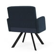 thumbnail image 3 of Willow Lounge Reception Waiting Guest Chair / Black Steel / Blue / Dark Blue, 3 of 5