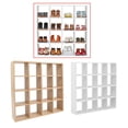 thumbnail image 6 of White Mini Wooden Storage Rack Display Shelf, Dollhouse Furniture Accessory Cube Organizer -1/12 Scale White, 6 of 7