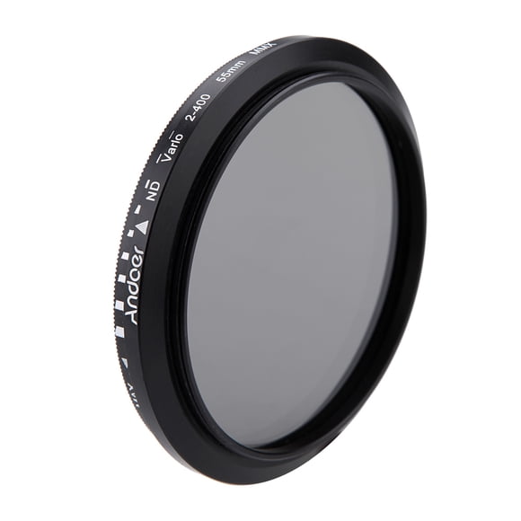 Andoer 55mm Fader Neutre Densité Réglable ND2 à ND400 Filtre Variable pour Caméra Nikon DSLR