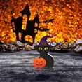 thumbnail image 2 of BNNG Halloween Decorations Indoor Black Cat Table Decor Black Cat Wooden Block Sign Halloween Tiered Tray Decor Rustic Farmhouse Centerpieces for Tabletop Home Mantel Shelf Party Supplies, 2 of 7