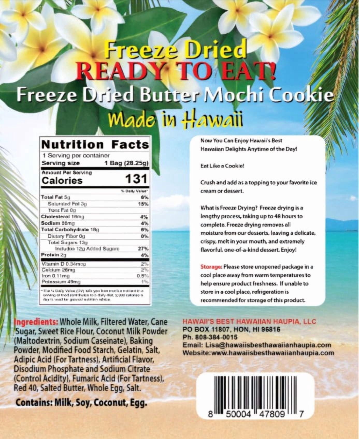 Hawaii's Best Freeze Dried Strawberry Butter Mochi 1 oz