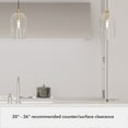 thumbnail image 5 of Hunter - Lochemeade 1-light Alturas Gold, Small Pendant Light, Dimmable, Transitional Style, Cylinder Shaped, for Bedrooms, Kitchens, Dining, Living Rooms - 45228, 5 of 7