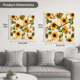 thumbnail image 5 of Retro Sunflower Wooden Wall Clock Silent Non Ticking, Watercolor Letter Flowers Square Wall Clocks Battery Operated, Decor Clock for Home Office, Living Room, Kitchen, 12 Inch, 5 of 9