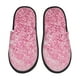thumbnail image 1 of Fotbe Pink Glitter Pantuflas Peludas para Mujer con Estampado, Zapatillas de Peluche, Zapatos de Invierno para Casa, Uso Interior y Exterior-Large, 1 of 8