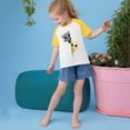 thumbnail image 5 of Feancey Toddler Summer T Shirts Kids Boys Girls Cat Print Cute Tops Raglan Short Sleeve Graphic Tees Loose Fit Crewneck Tshirts Sales Today Yellow 11 Years, 5 of 7