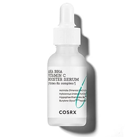 cOSRX AHA BHA Vitamin c Booster Serum 101 fl oz 30 ml, Face Serum, Brighten, Anti Aging, Plumping Skin, Natural, Fruit