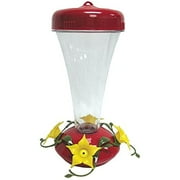 Perky-Pet Aster Top Fill Push-Pull 12-ounce Plastic Hummingbird Feeder