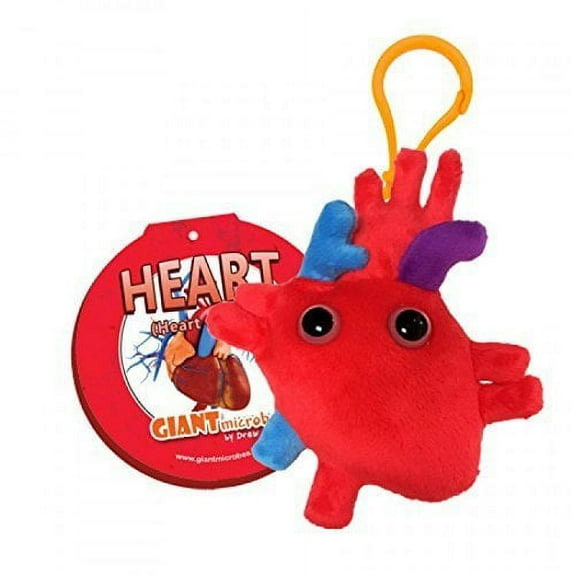 GIANTMicrobes Keychain - Heart (Heart Organ)