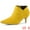 Yellow, variant on Unique Bargains Women's Pointed Toe Kitten Heel Ankle Boots