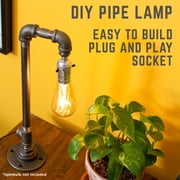 Industrial Pipe Reader Table Lamp by PIPE DECOR