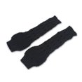 thumbnail image 1 of Guantes de punto para mujer, acrílicos, largos, sin dedos, con orificio para el pulgar, cálidos, para invierno y otoño, color negro, 1 of 8