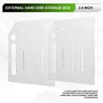 thumbnail image 3 of 3.5 Inch Desktop Hard Disk Rack Transparent Acrylic Mechanical Hard Disk Cage External Hard Disk Storage Box 4 Layer, 3 of 8