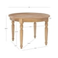 thumbnail image 3 of Linon Anthem 42" Round Rustic Dining Table with Turned Legs, 3 of 7