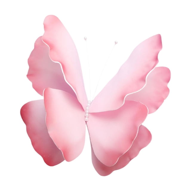 ZLight Artificial Butterfly 3D 60cm for Wedding DIY Shop Decorations Green Display Window Pink 60cm