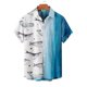 thumbnail image 3 of Camisas hawaianas para hombre, camiseta informal con estampado 3D de peces, camiseta de verano de gran tamaño con estampado de dibujos animados, elegante camisa de playa para vacaciones, 3 of 5