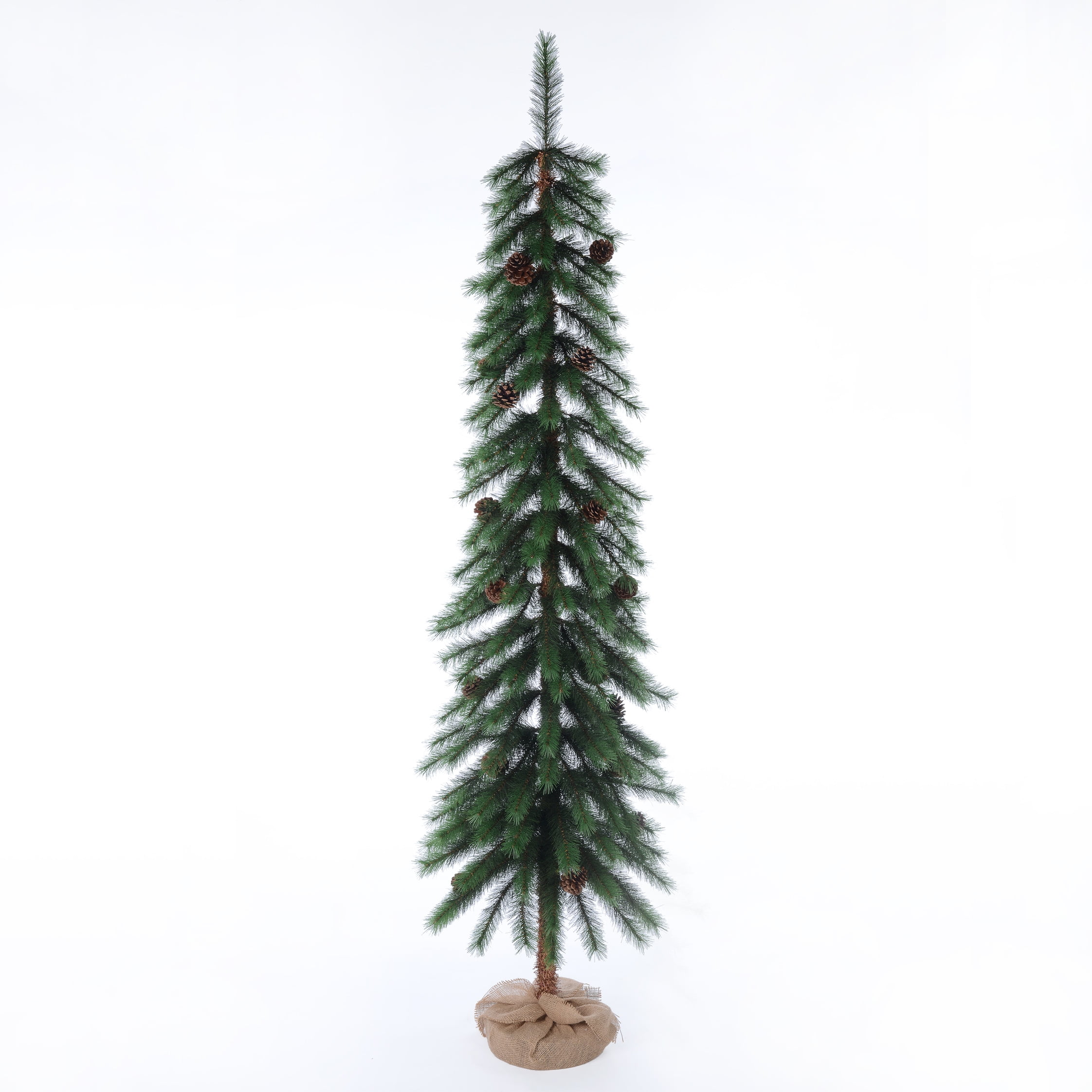 Ournal Holiday Time 7-Foot Artificial Christmas Parsons Pine, with Burlap Base