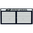 thumbnail image 3 of Aarco Products DCC3672RHB 2-Door EnclosedAluminum Bulletin Board with Header - Blue, 3 of 7