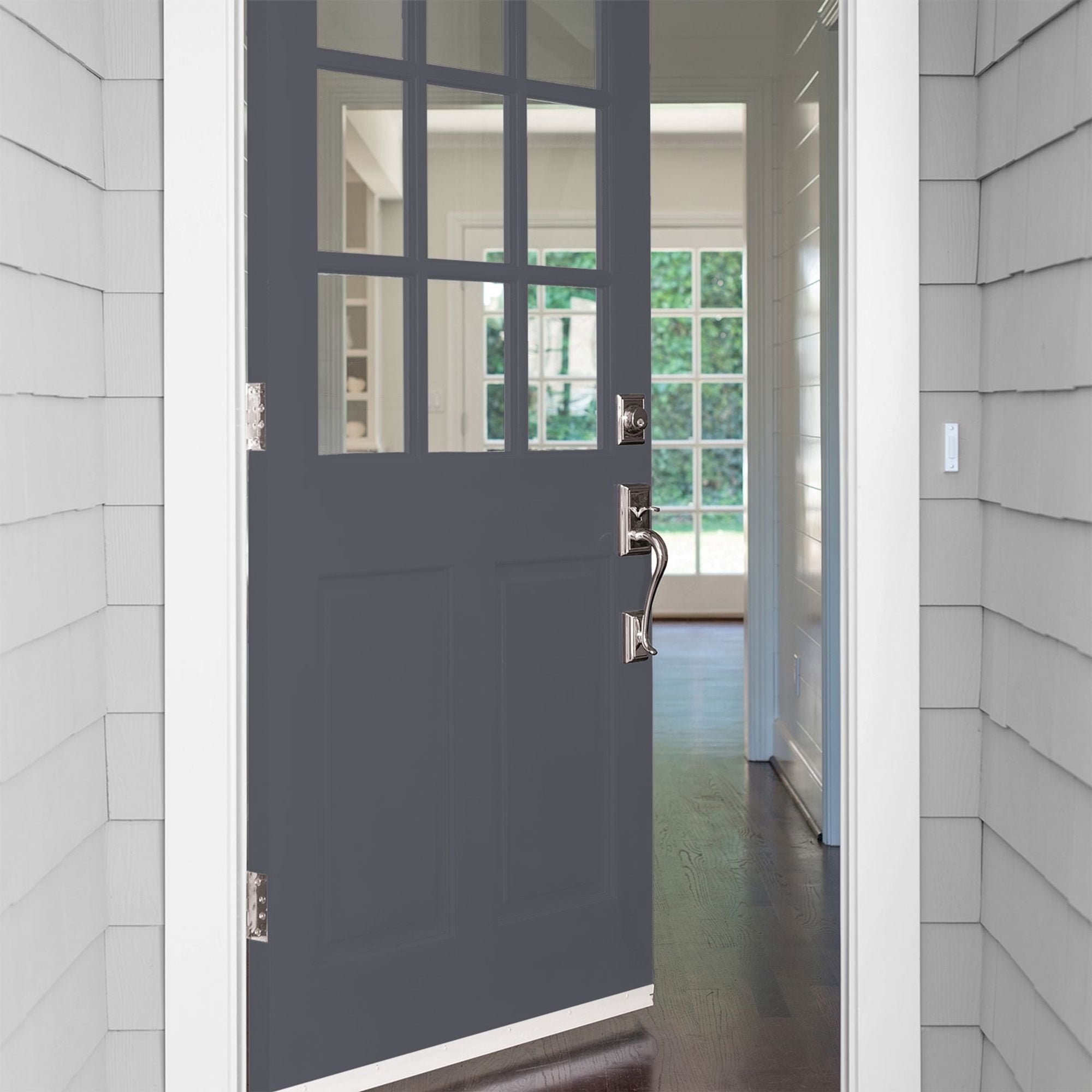 Glidden High Endurance Plus Gray Flannel Satin Exterior Paint and Primer, 1 Quart