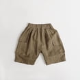 thumbnail image 2 of Generic Kids Summer Cotton Linen Pants Toddler Boys Girls Cargo Trousers Baggy Wide Leg Pull On Harem Pants Soft Gauze Muslin Bottoms, 2 of 9