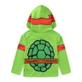 thumbnail image 3 of Nickelodeon Teenage Mutant Ninja Turtles TMNT Raphael Long Sleeve Hooded Shirt (Boys), Sizes 4-20, 3 of 9