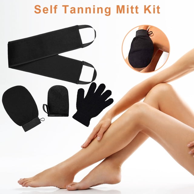 Juego de guantes de autolimpieza para el cuerpo, Kit de aplicador de autobronceador, reutilizable, 4 unidades Fivean unisex