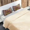 thumbnail image 5 of Yayeee Pillowcase Standard Size Set of 2 Satin Wrinkle Resistant Pillow Case, Yellow Floral, 5 of 8