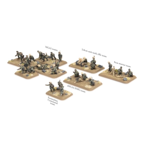 Battlefront Miniatures Flames of War German Afrika Korps Rifle Platoon FOW GE746