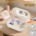 thumbnail image 6 of Rechargeable Ultrasonic Contact Lens Cleaner, Contact Lens Applicator Tool, Gentle Cleaning & 99% Brightness, Portable Soft Contact Lens Care Tools Home Travel (2pcs, 3.7x3.2in), 6 of 7