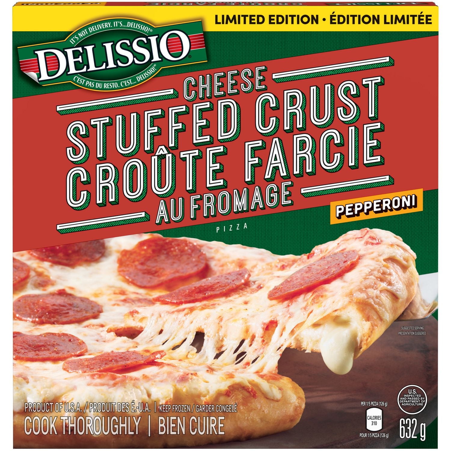 DELISSIO® Cheese Stuffed Crust Five Cheese Pizza 632g