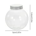 thumbnail image 7 of 24 Pcs Christmas Candy Jar Juice Bottles Storage Clear Container Lid Packaging Ball Shaped Plastic Jars Treats Gift Box Drinks, 7 of 7