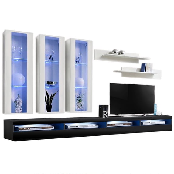 Fly E 35TV Wall Mounted Floating Modern Entertainment Center
