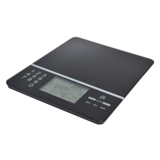 Báscula de cocina Jadeshay de nutrición alimentaria con pantalla LCD