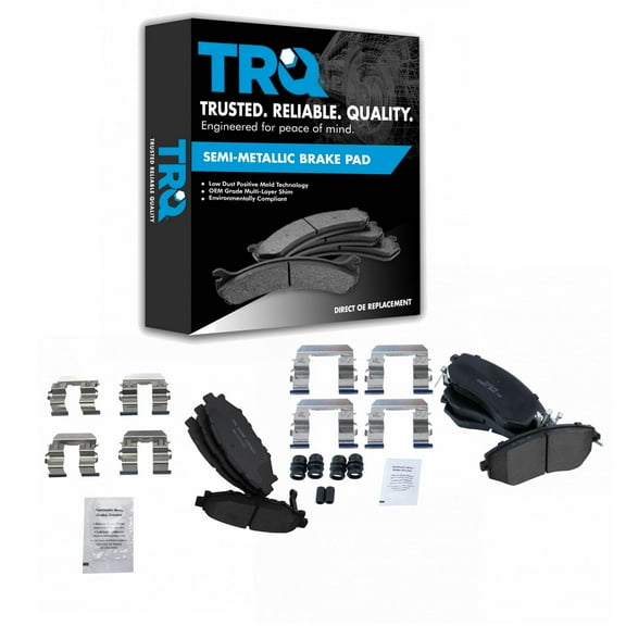 TRQ Front & Rear Ceramic Disc Brake Pad Kit for Subaru New BFA20070 Fits select: 2011-2018 SUBARU FORESTER, 2013-2014 SUBARU OUTBACK