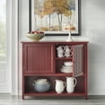 thumbnail image 2 of TMS Chase 42" Open Shelf Sideboard Buffet, Red, 2 of 5
