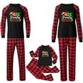 thumbnail image 3 of Xdegoge Christmas Family Pajamas Matching Sets 2 Piece Raglan Long Sleeve Graphic Tops and Pants Set Holiday Party Xmas Outfits Women's Christmas Pajamas His and Hers Pajamas, 3 of 5