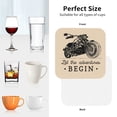 thumbnail image 6 of Vsdgher Let The Adventure Begin Leather Coasters for Drinks, Durable Drink Coasters 4 Set for Tabletop Protection, Luxurious Home Décor and Housewarming Gift ( {designName})Square, 6 of 6