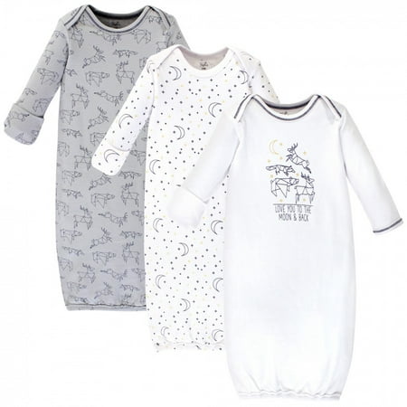 

Touched by Nature Baby Boy Organic Cotton Long-Sleeve Gowns 3pk Constellation 0-6 Months