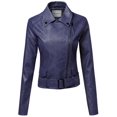 thumbnail image 1 of FashionOutfit Women's Classic Belted Biker Jacket, 1 of 4