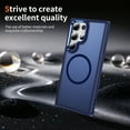 thumbnail image 4 of Dteck for Samsung Galaxy S25 Ultra Case with Magnetic, Compatible with MagSafe, Military Drop Protection Slim Translucent Matte Shockproof with Anti-Fingerprint Phone Case,Deep Blue, 4 of 8