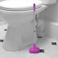 thumbnail image 2 of Purple Toilet Plunger With High Pressure Suction For Household Kitchen Pipe And Drain Unclogging 22.8X5.9X2.0 Inches Rubber Unclogger Tool, 2 of 6