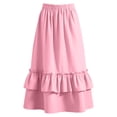 thumbnail image 6 of NAISIBABY Girls Maxi Skirt with Pockets 10T, High Waist Tiered Flared Casual Summer Kids Party Dance Skirt (4-15T), 6 of 7