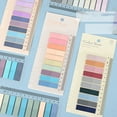 thumbnail image 4 of Clearance! Delayuji Sticky Note Index Marker Sticker Morandi Translucent Creative Notes Students Focus On Note Classification Notes N Times One Size Green, 4 of 4