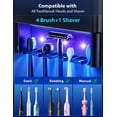 thumbnail image 6 of Toothbrush holder, wall-mounted toothbrush cleaner, fits most toothbrush sizes, features air drying function, LED smart screen and stylish black and gray appearance., 6 of 8