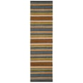thumbnail image 2 of SAFAVIEH Montauk Rothesay Striped Soft Braided Cotton Runner Rug, Navy/Multi, 2'3" x 8', 2 of 6