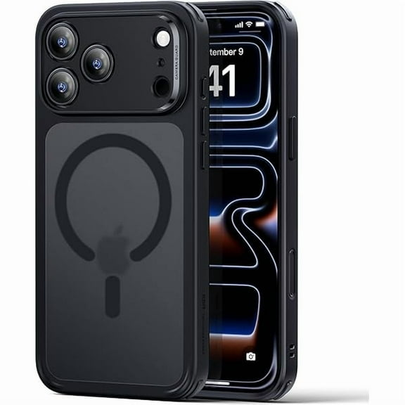 1997 for iPhone 17 Pro Case, Camera Control, Compatible with MagSafe, Shockof Military-Grade tection, Magnetic Phone Case for iPhone 17 Pro, Classic Hybrid Case, Frosted Black