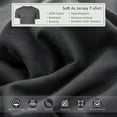 thumbnail image 4 of PURE ERA Duvet Cover Set Jersey Knit Cotton 100%,Ultra Soft 3Piece Bedding Set(Queen, Solid Deep Gray), 4 of 4